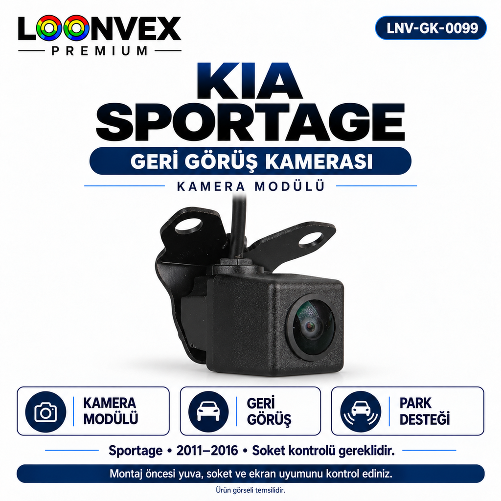 [LNV-GK-0099] LOONVEX KIA SPORTAGE Geri Görüş Kamerası