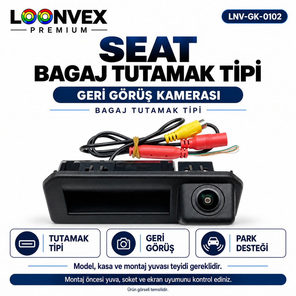 [LNV-GK-0102] LOONVEX SEAT BAGAJ TUTAMAK TİPİ Geri Görüş Kamerası