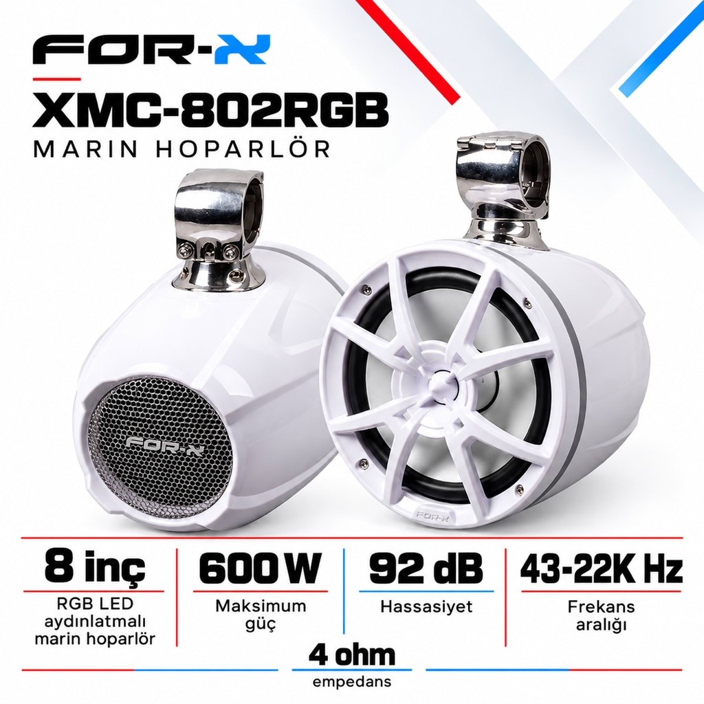 [FORX-CAT-144] FOR-X XMC-802RGB Marin Hoparlör