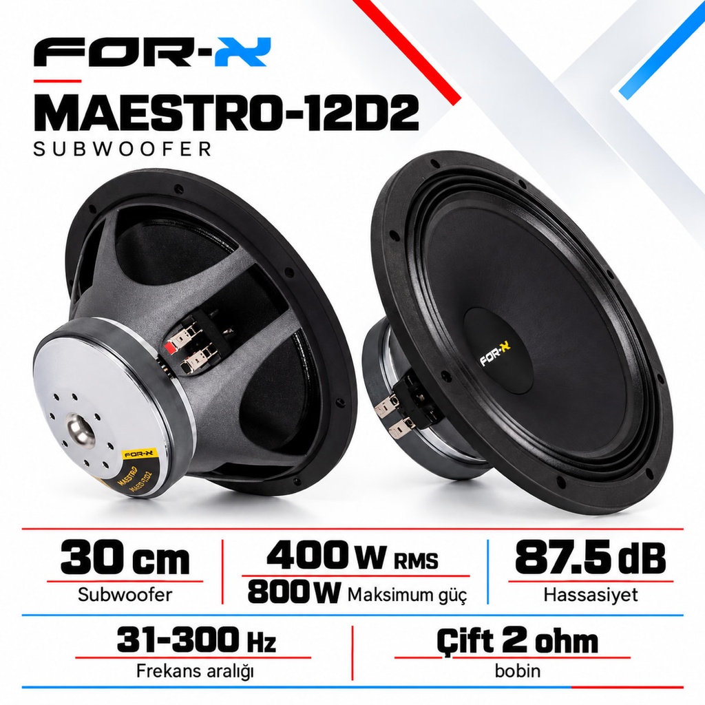 [FORX-CAT-151] FOR-X MAESTRO-12D2 Subwoofer