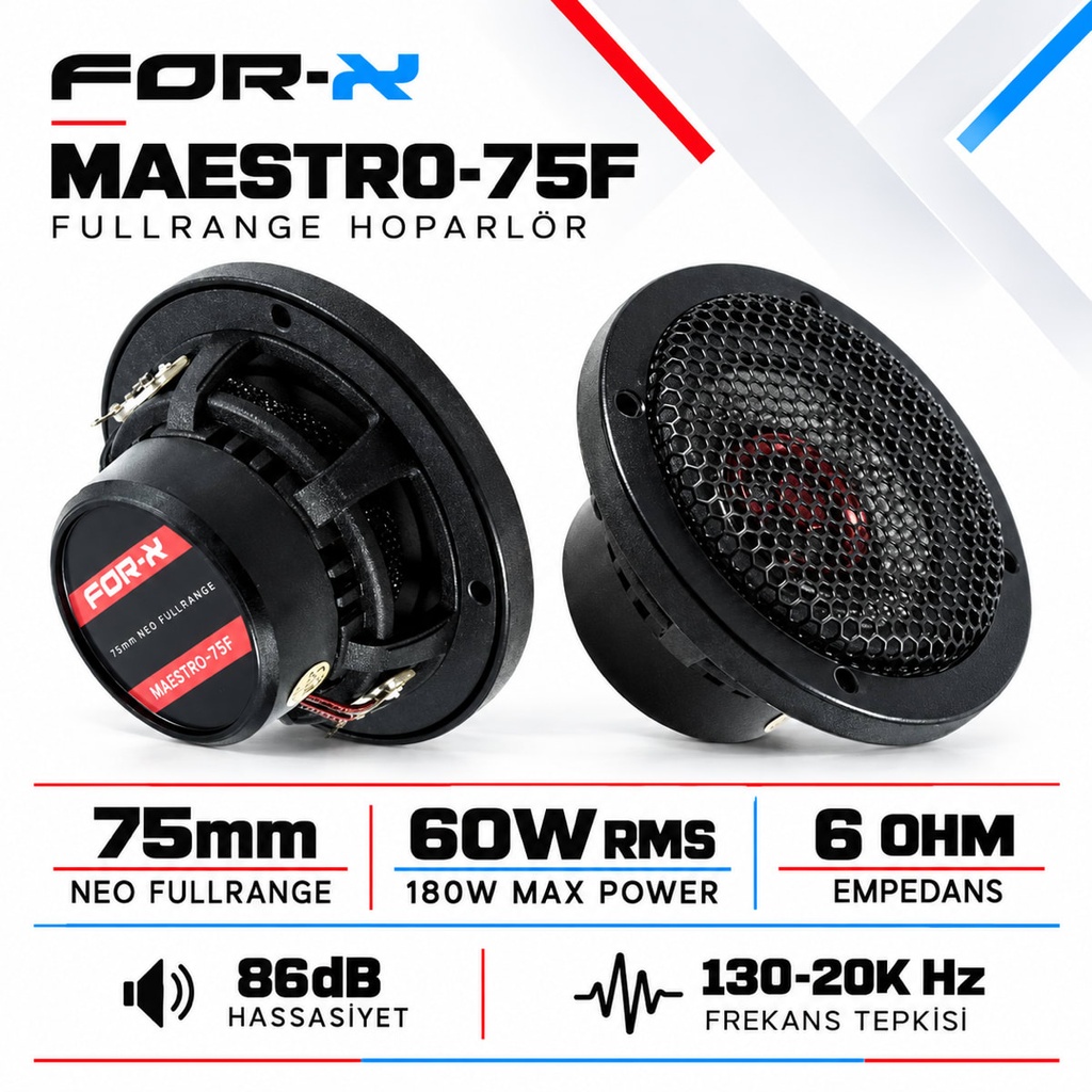 [FORX-CAT-153] FOR-X MAESTRO-75F Fullrange Hoparlör