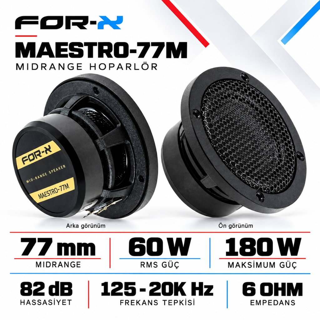 [FORX-CAT-154] FOR-X MAESTRO-77M Midrange Hoparlör