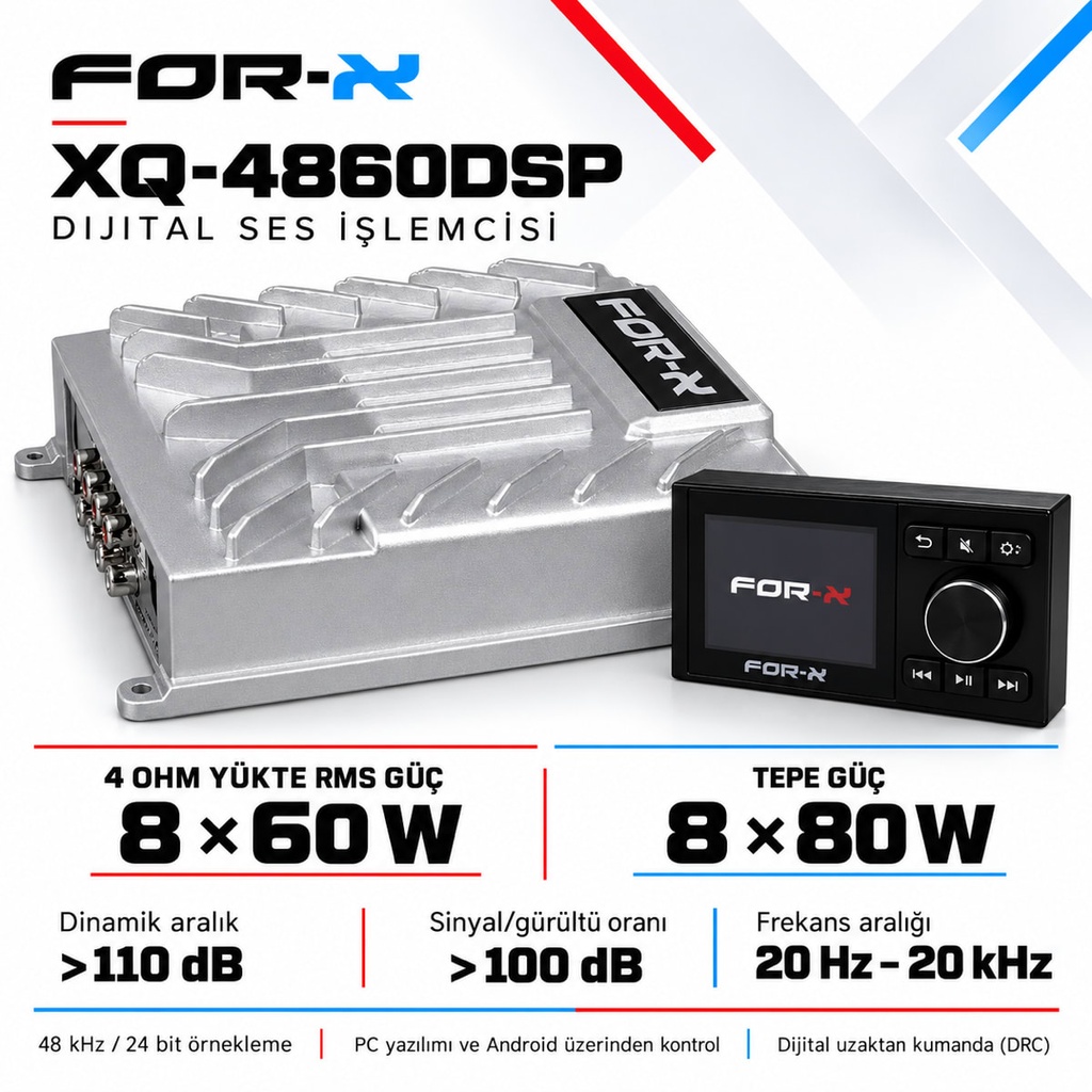 [FORX-CAT-164] FOR-X XQ-4860DSP Dijital Ses İşlemcisi