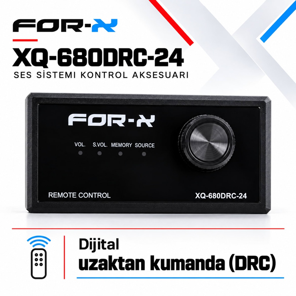 [FORX-CAT-166] FOR-X XQ-680DRC-24 Ses Sistemi Kontrol Aksesuarı