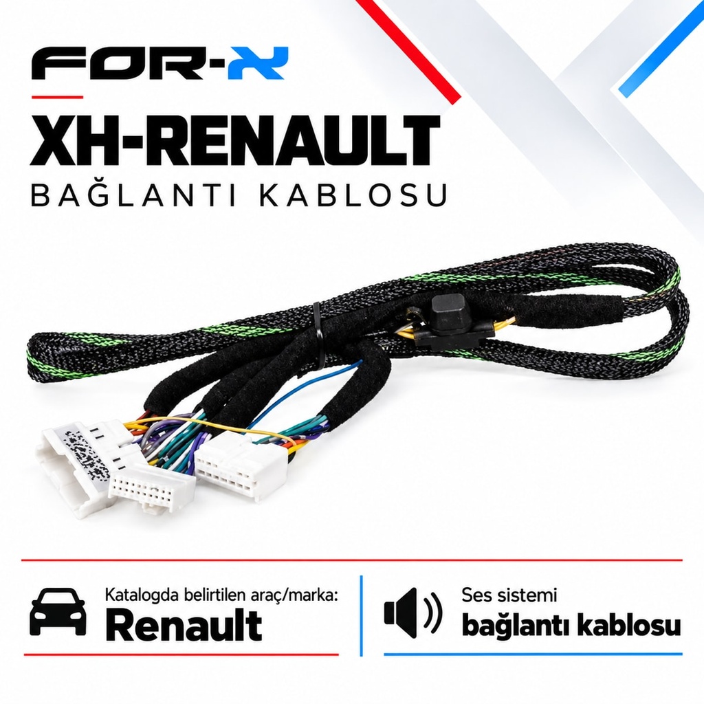 [FORX-CAT-182] FOR-X XH-RENAULT Bağlantı Kablosu