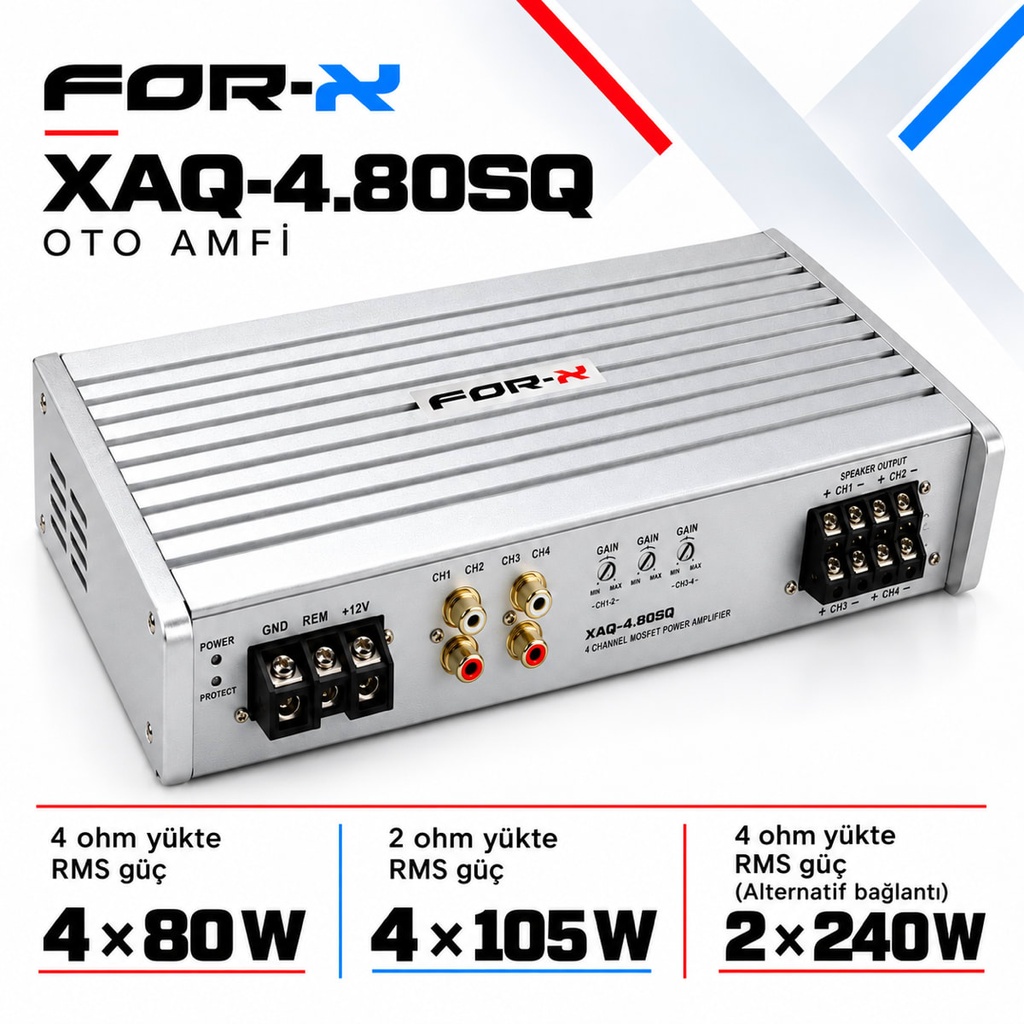 [FORX-CAT-187] FOR-X XAQ-4.80SQ Oto Amfi