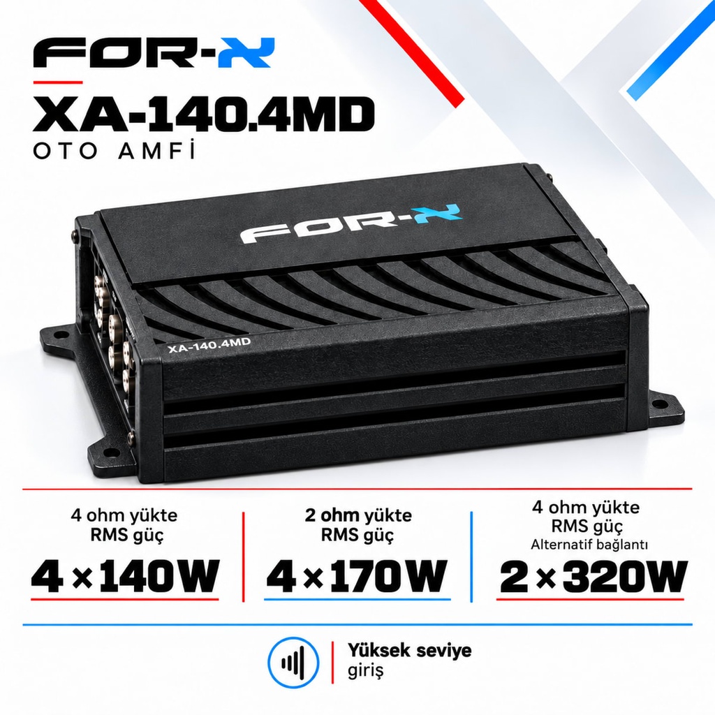 [FORX-CAT-190] FOR-X XA-140.4MD Oto Amfi