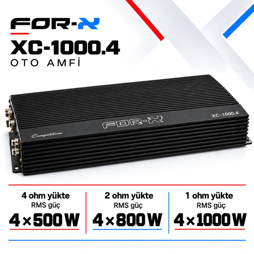 FOR-X XC-1000.4 Oto Amfi