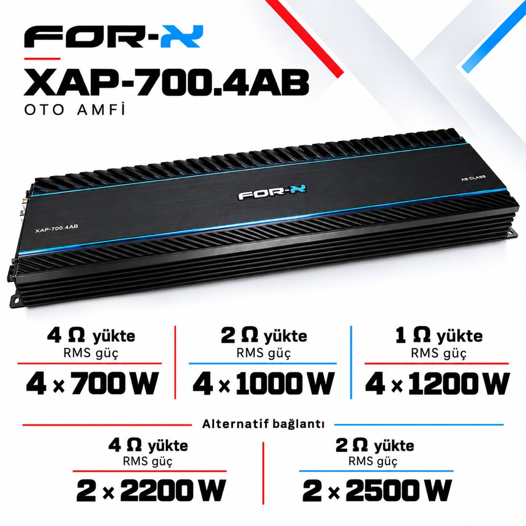 [FORX-CAT-217] FOR-X XAP-700.4AB Oto Amfi