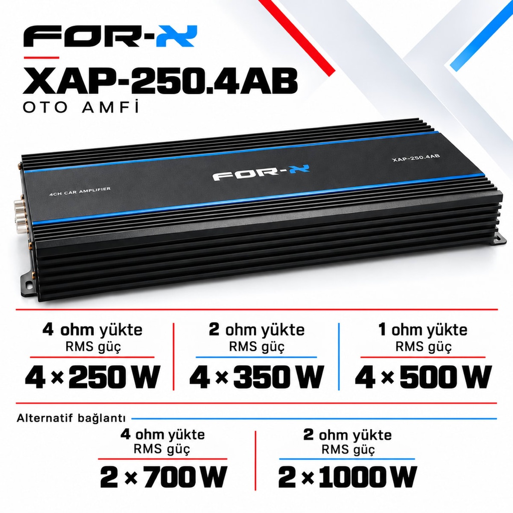 [FORX-CAT-218] FOR-X XAP-250.4AB Oto Amfi