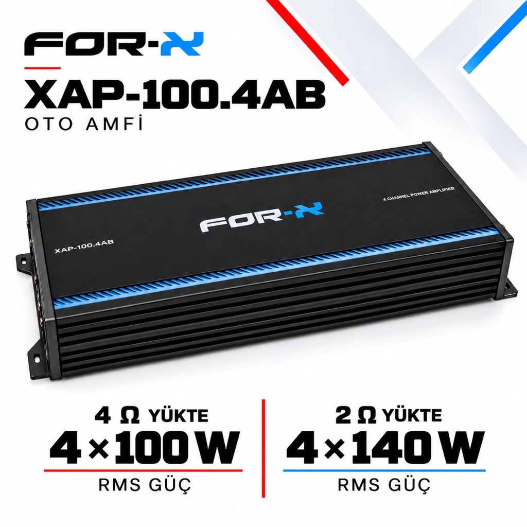 [FORX-CAT-220] FOR-X XAP-100.4AB Oto Amfi