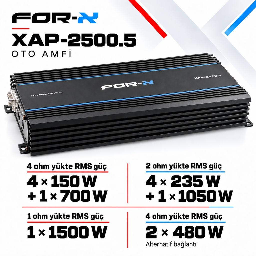 FOR-X XAP-2500.5 Oto Amfi