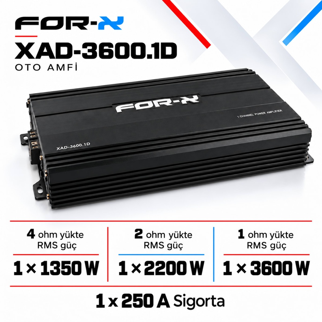 FOR-X XAD-3600.1D Oto Amfi