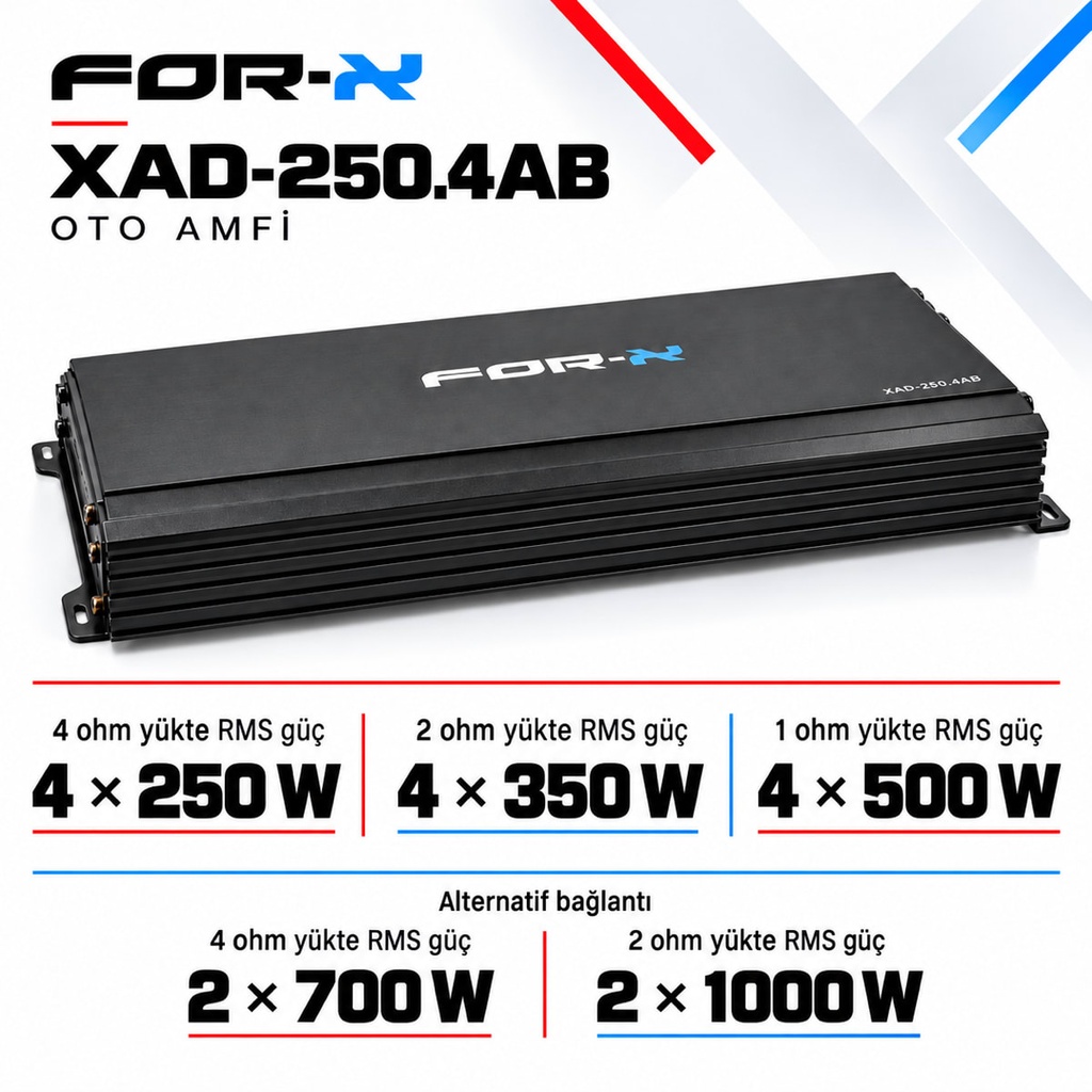 [FORX-CAT-241] FOR-X XAD-250.4AB Oto Amfi