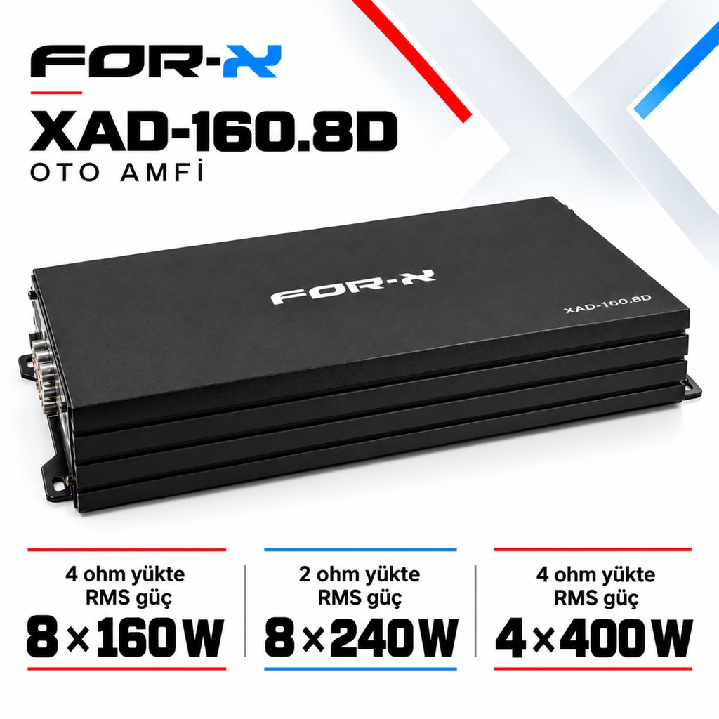FOR-X XAD-160.8D Oto Amfi