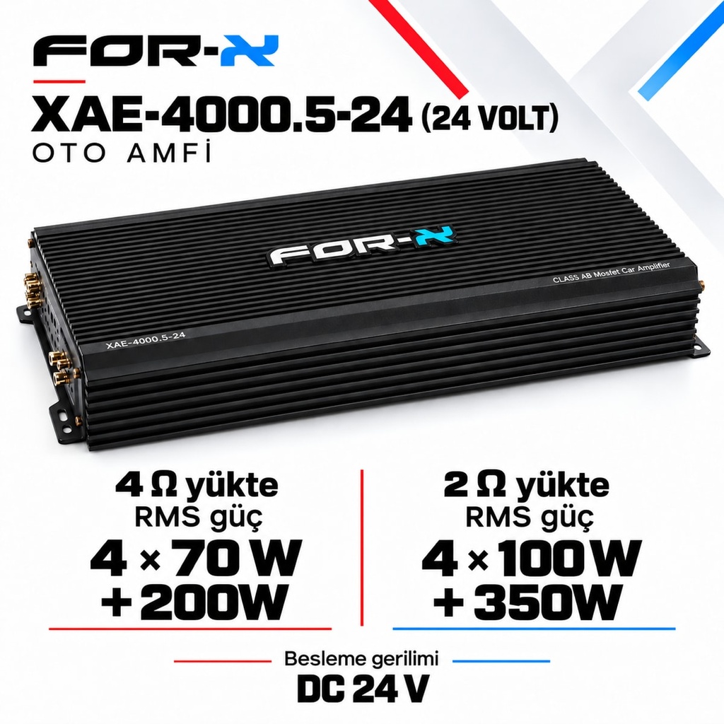 FOR-X XAE-4000.5-24 (24 VOLT) Oto Amfi