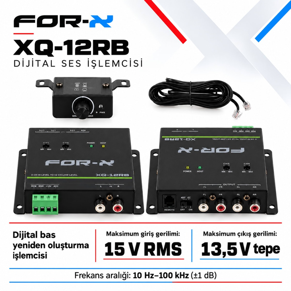 [FORX-CAT-254] FOR-X XQ-12RB Dijital Ses İşlemcisi
