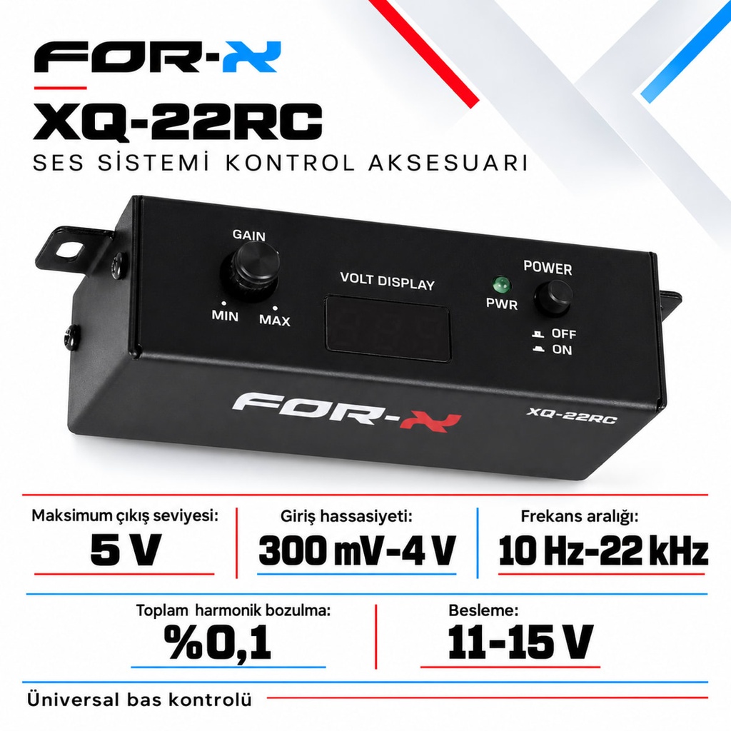 [FORX-CAT-256] FOR-X XQ-22RC Ses Sistemi Kontrol Aksesuarı