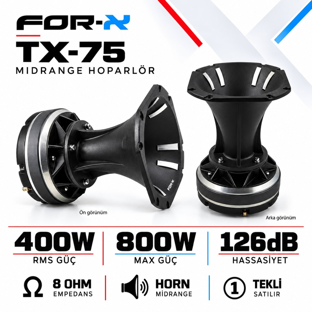 [FORX-CAT-259] FOR-X TX-75 Midrange Hoparlör