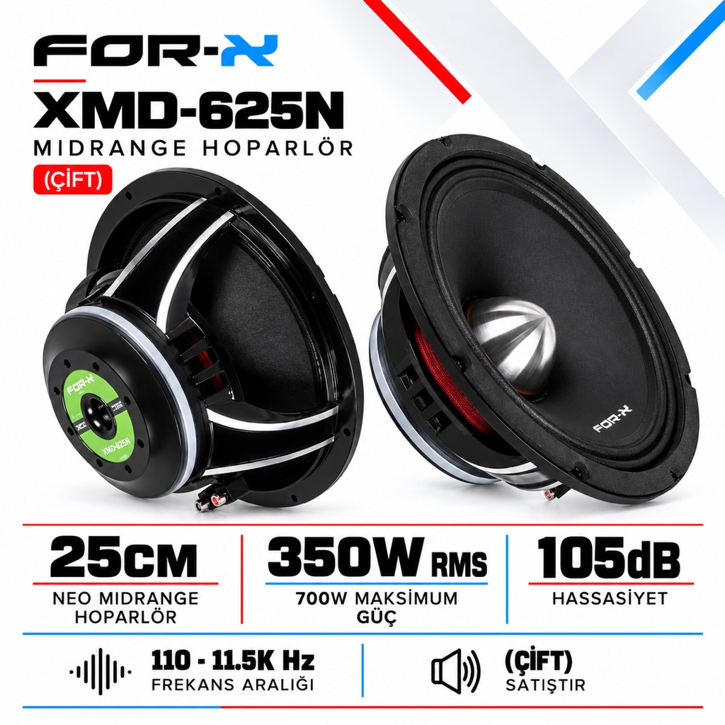 [FORX-CAT-261] FOR-X XMD-625N Midrange Hoparlör