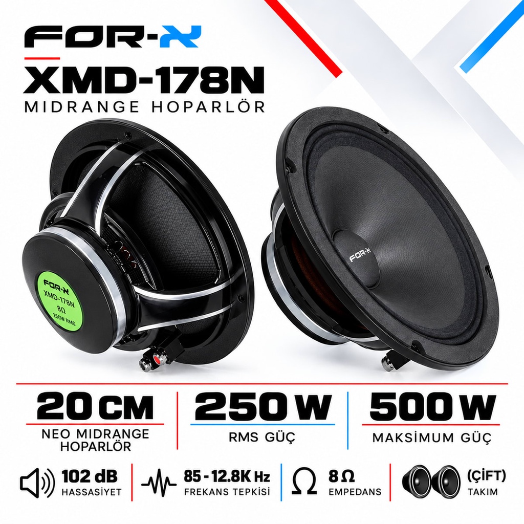 [FORX-CAT-262] FOR-X XMD-178N Midrange Hoparlör