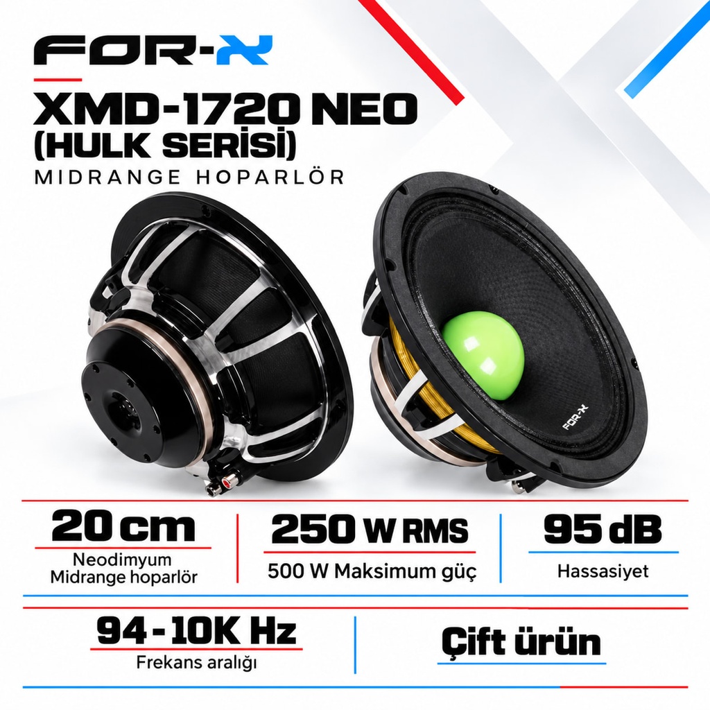 [FORX-CAT-265] FOR-X XMD-1720 NEO (HULK SERİSİ) Midrange Hoparlör