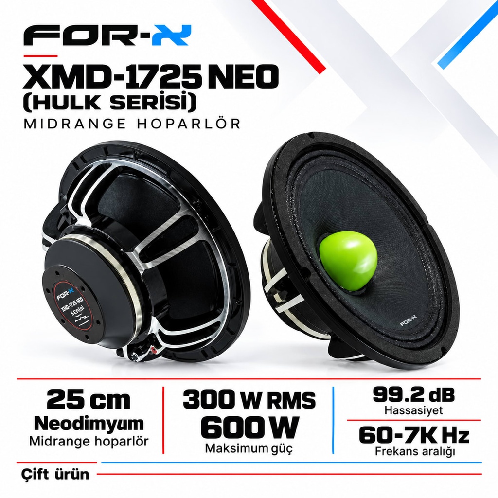 [FORX-CAT-266] FOR-X XMD-1725 NEO (HULK SERİSİ) Midrange Hoparlör