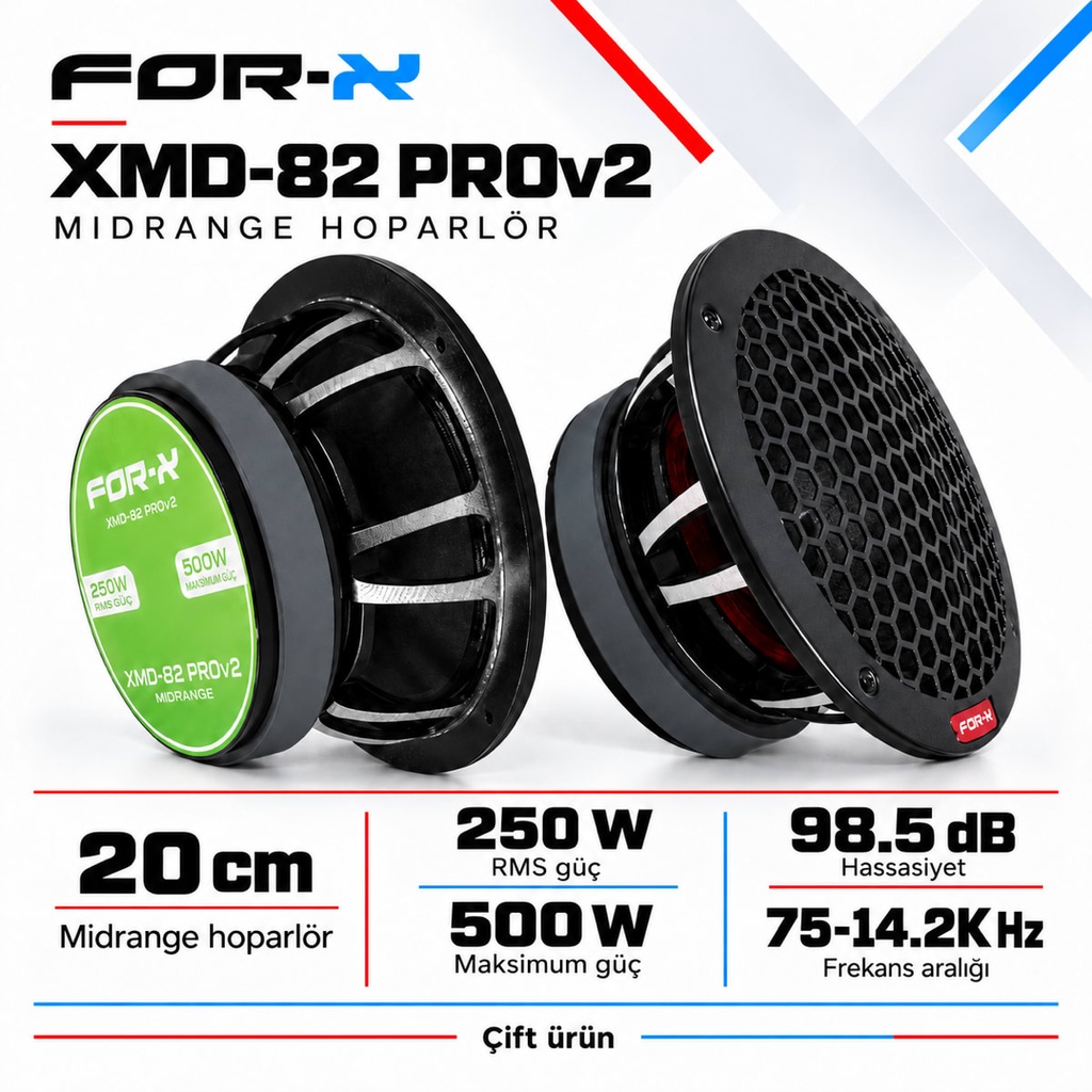 [FORX-CAT-286] FOR-X XMD-82 PROv2 Midrange Hoparlör