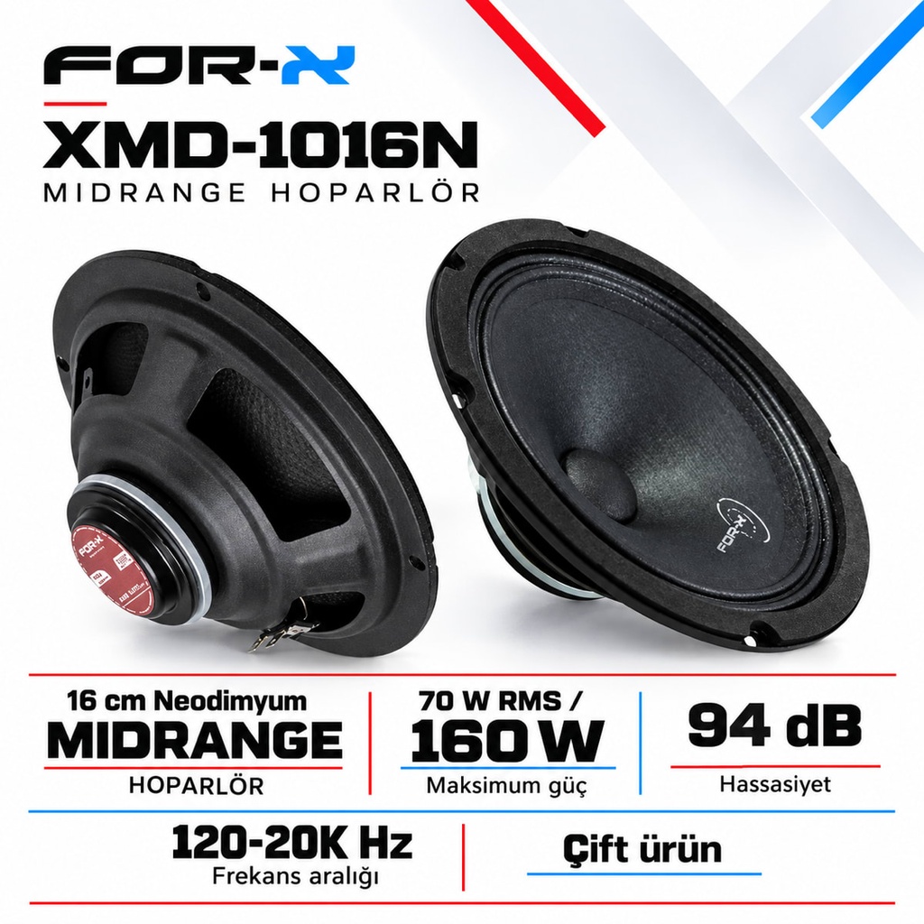 [FORX-CAT-293] FOR-X XMD-1016N Midrange Hoparlör