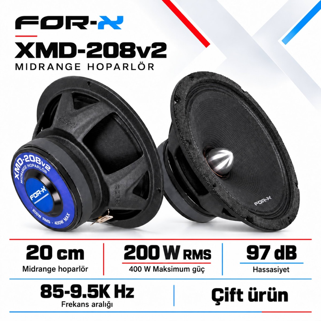[FORX-CAT-294] FOR-X XMD-208v2 Midrange Hoparlör