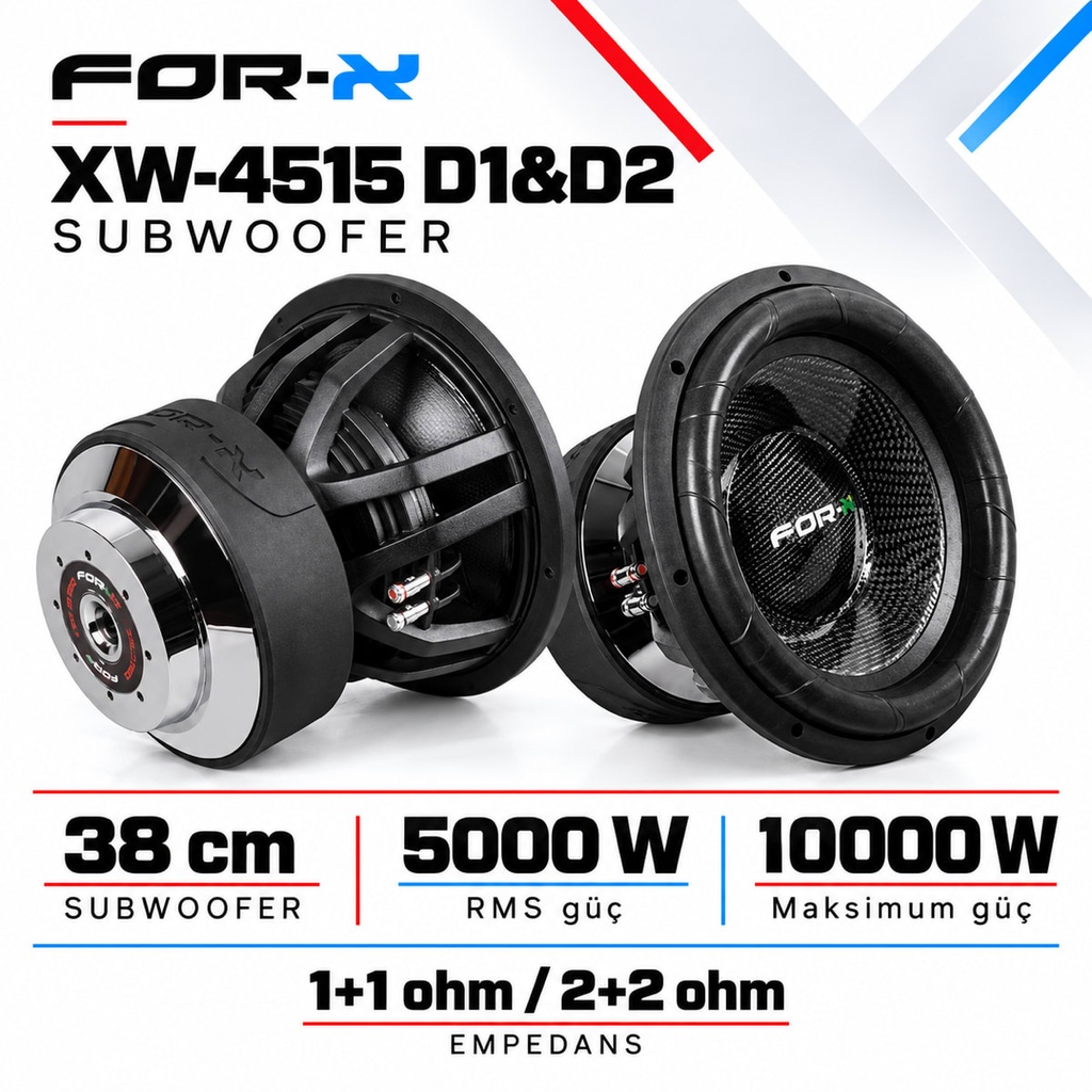 [FORX-CAT-299] FOR-X XW-4515 D1&D2 Subwoofer