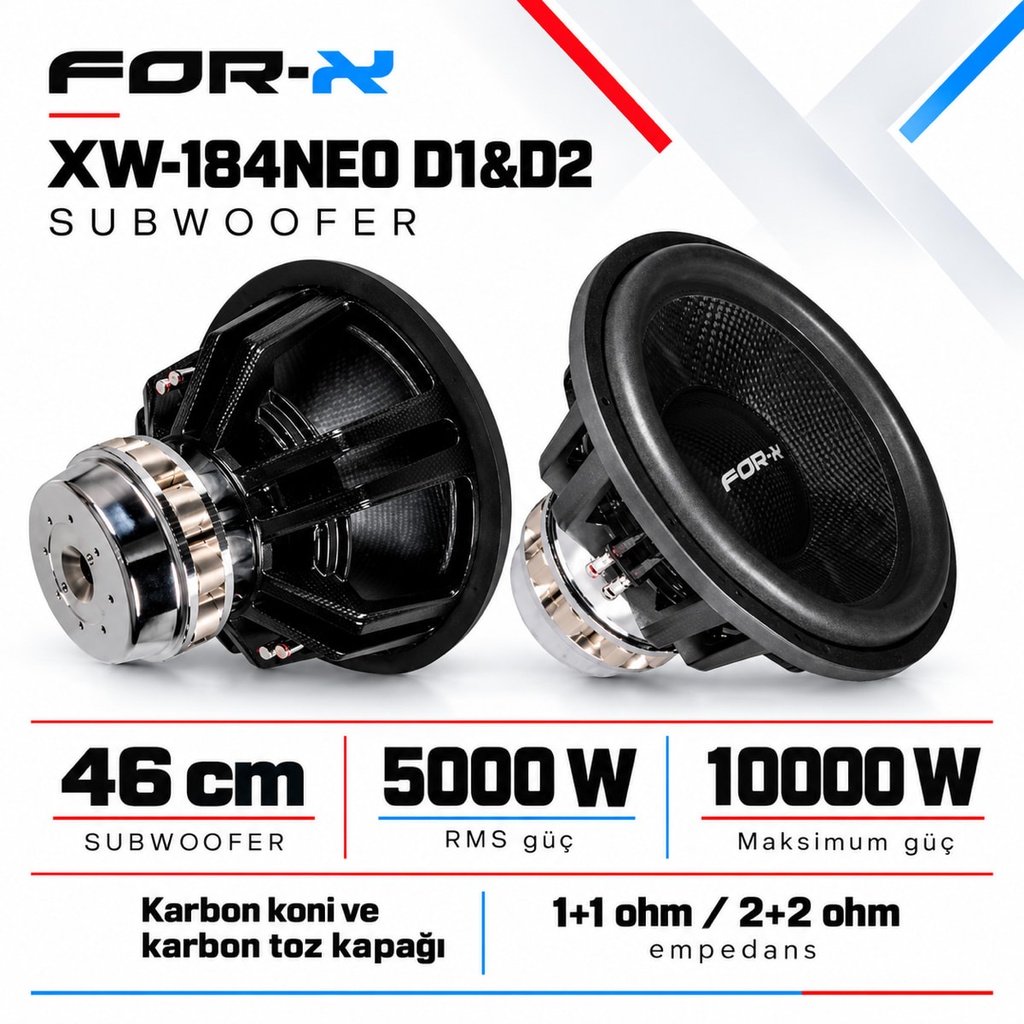 [FORX-CAT-301] FOR-X XW-184NEO D1&D2 Subwoofer