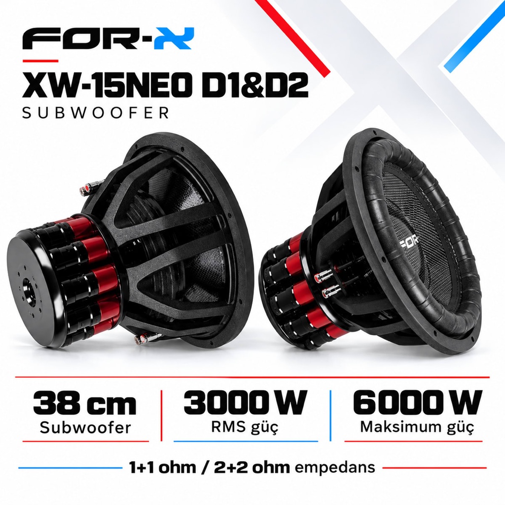 [FORX-CAT-305] FOR-X XW-15NEO D1&D2 Subwoofer