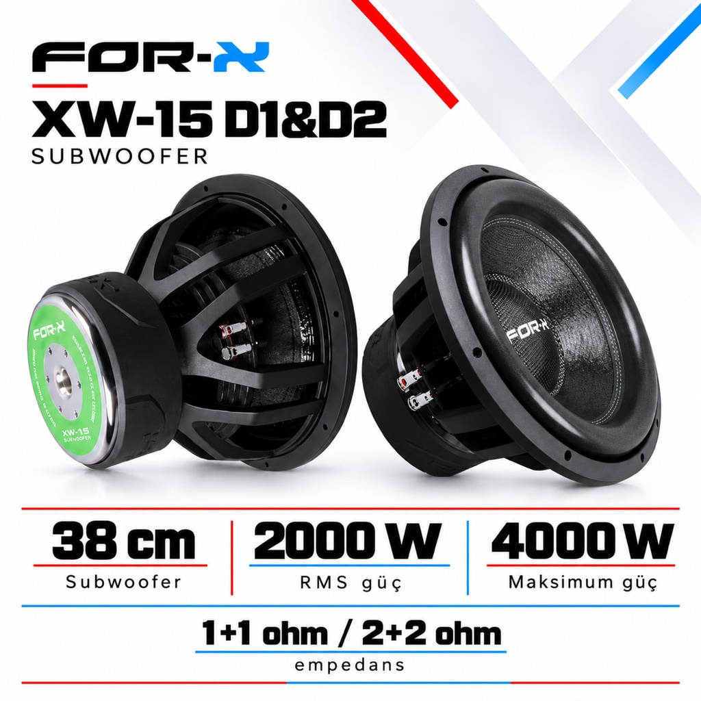 [FORX-CAT-306] FOR-X XW-15 D1&D2 Subwoofer