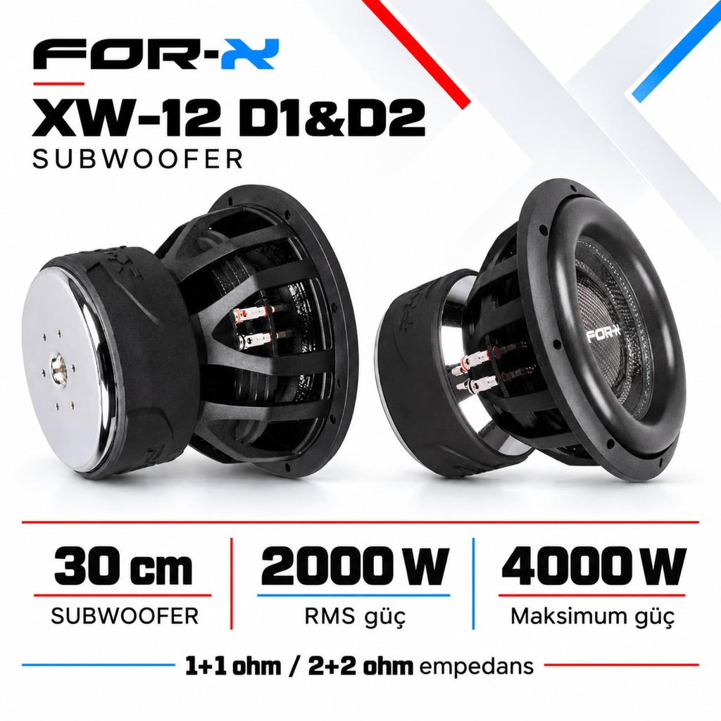 [FORX-CAT-307] FOR-X XW-12 D1&D2 Subwoofer