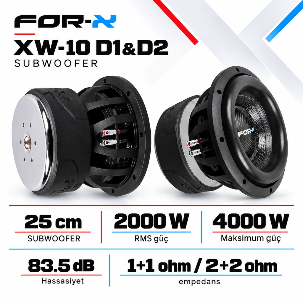 [FORX-CAT-308] FOR-X XW-10 D1&D2 Subwoofer