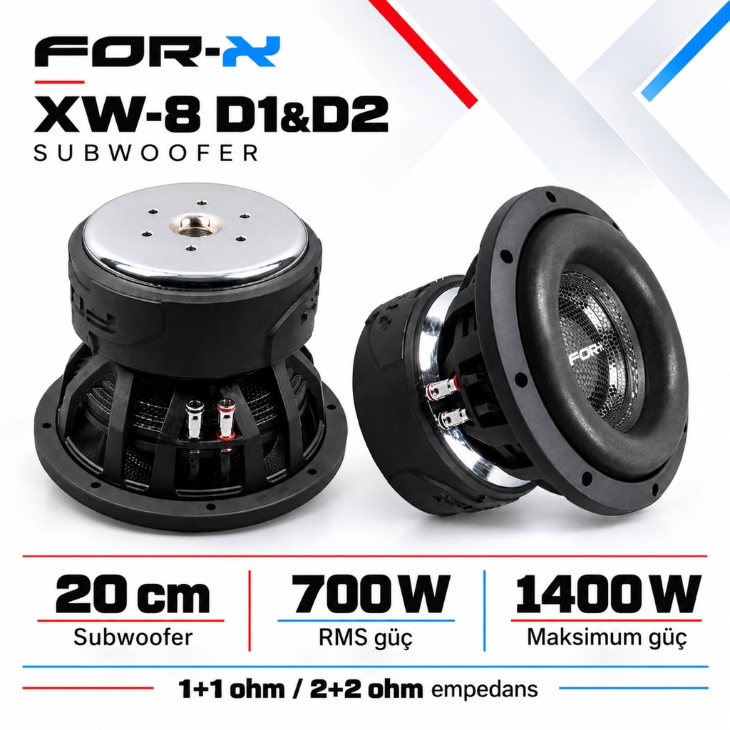 [FORX-CAT-309] FOR-X XW-8 D1&D2 Subwoofer