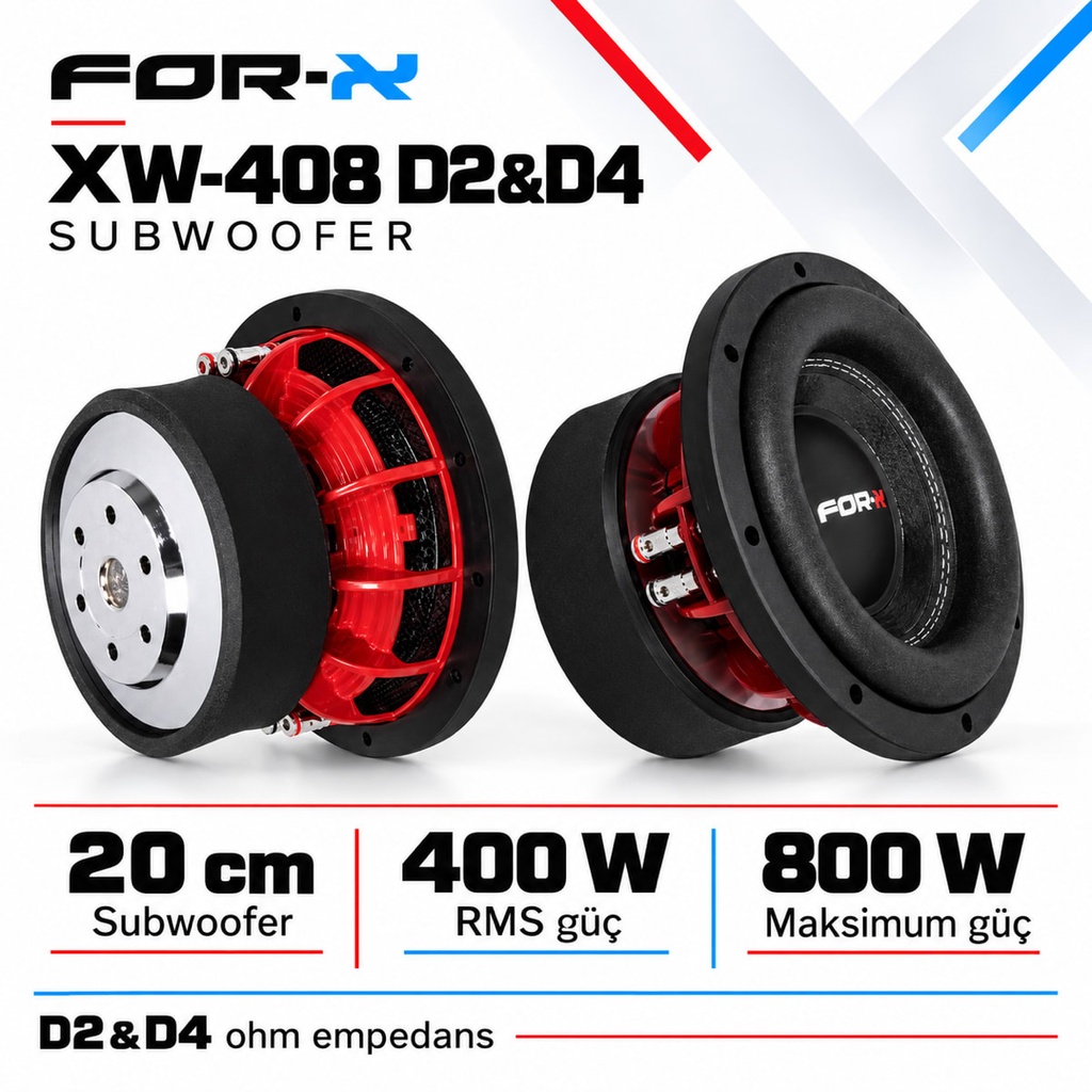 [FORX-CAT-317] FOR-X XW-408 D2&D4 Subwoofer
