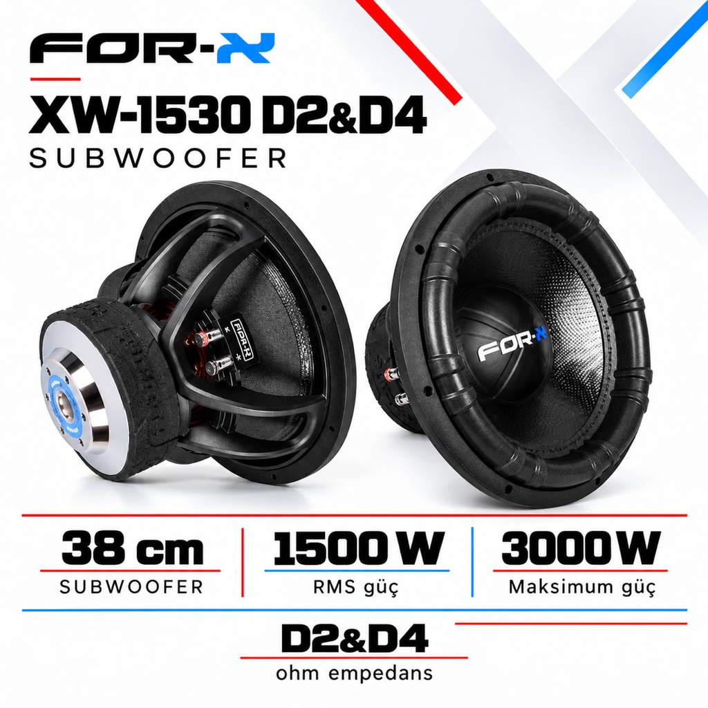 [FORX-CAT-318] FOR-X XW-1530 D2&D4 Subwoofer