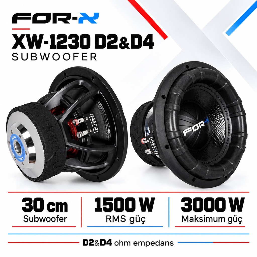 [FORX-CAT-319] FOR-X XW-1230 D2&D4 Subwoofer