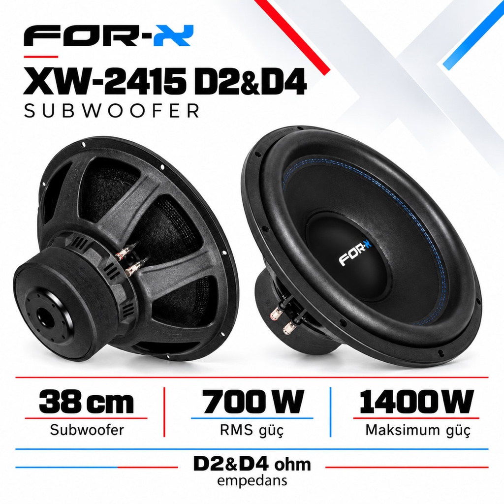 [FORX-CAT-321] FOR-X XW-2415 D2&D4 Subwoofer