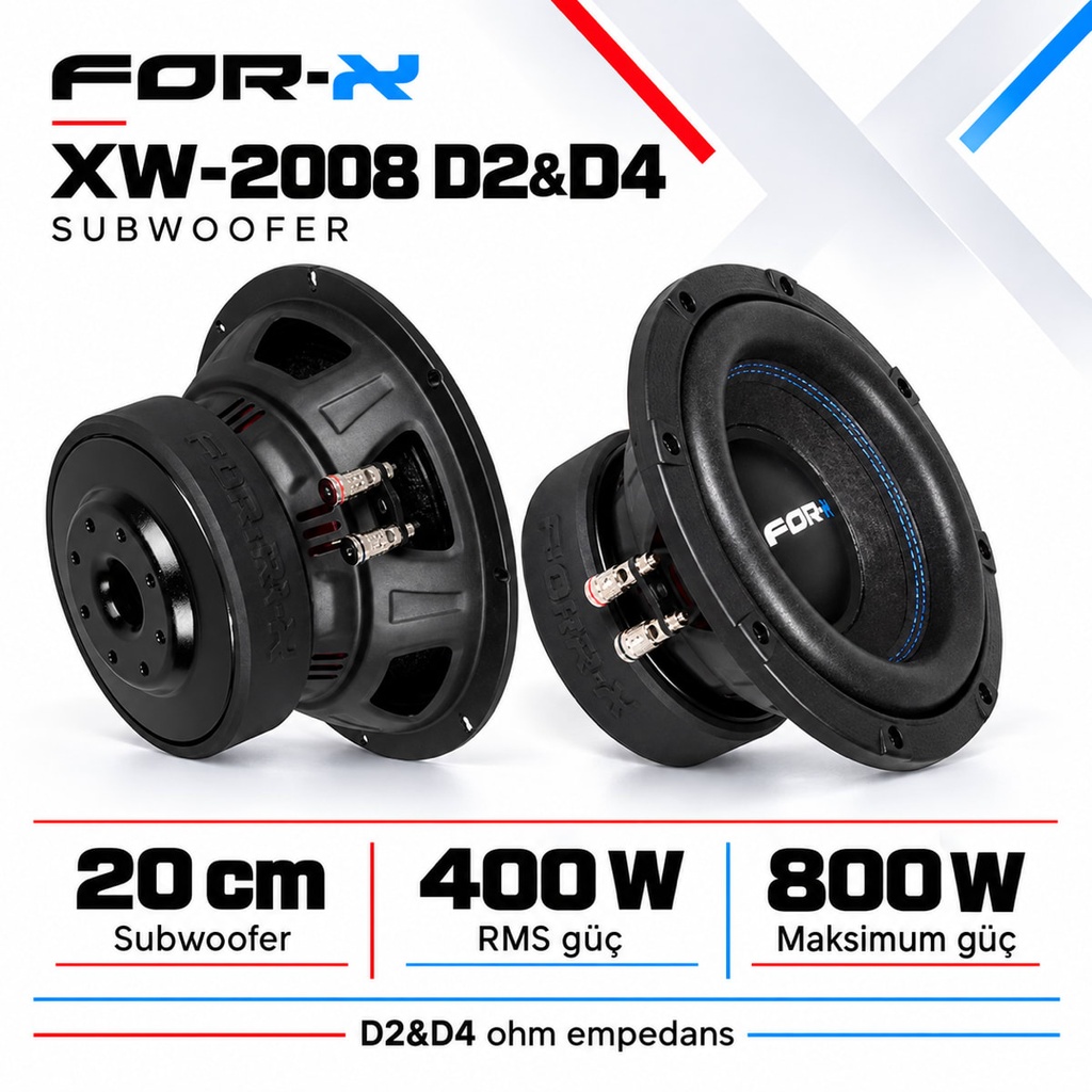 [FORX-CAT-324] FOR-X XW-2008 D2&D4 Subwoofer