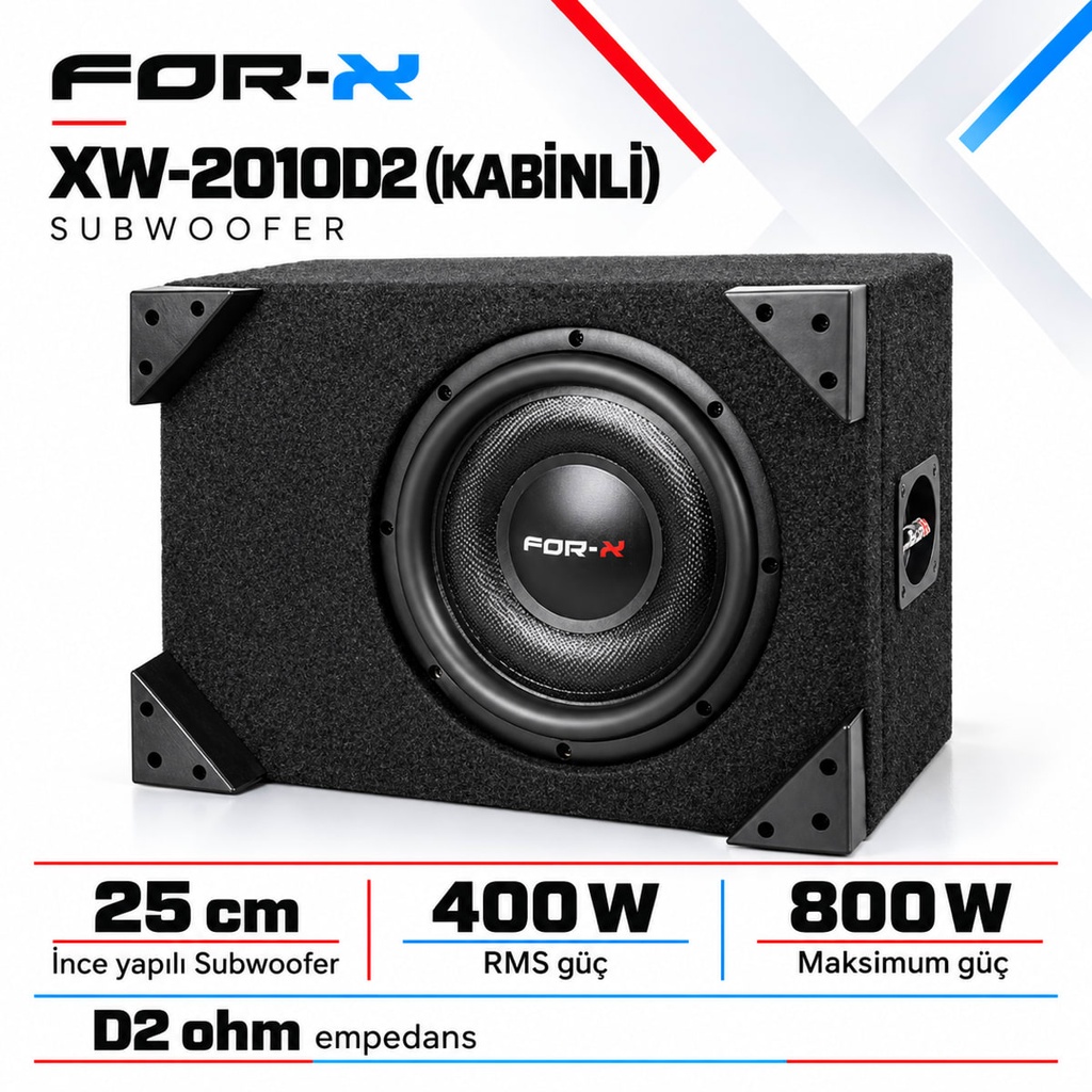 FOR-X XW-2010D2 (KABİNLİ) Subwoofer