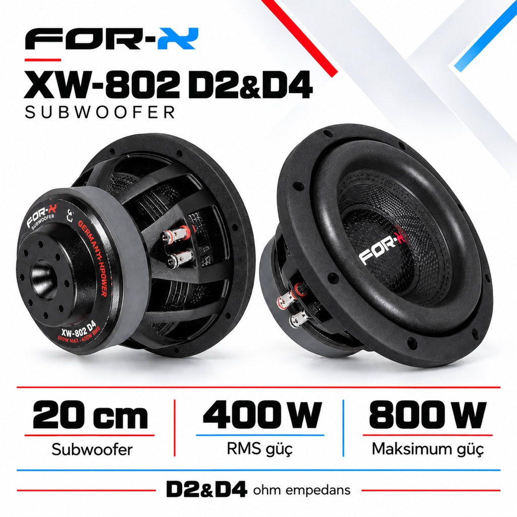[FORX-CAT-331] FOR-X XW-802 D2&D4 Subwoofer