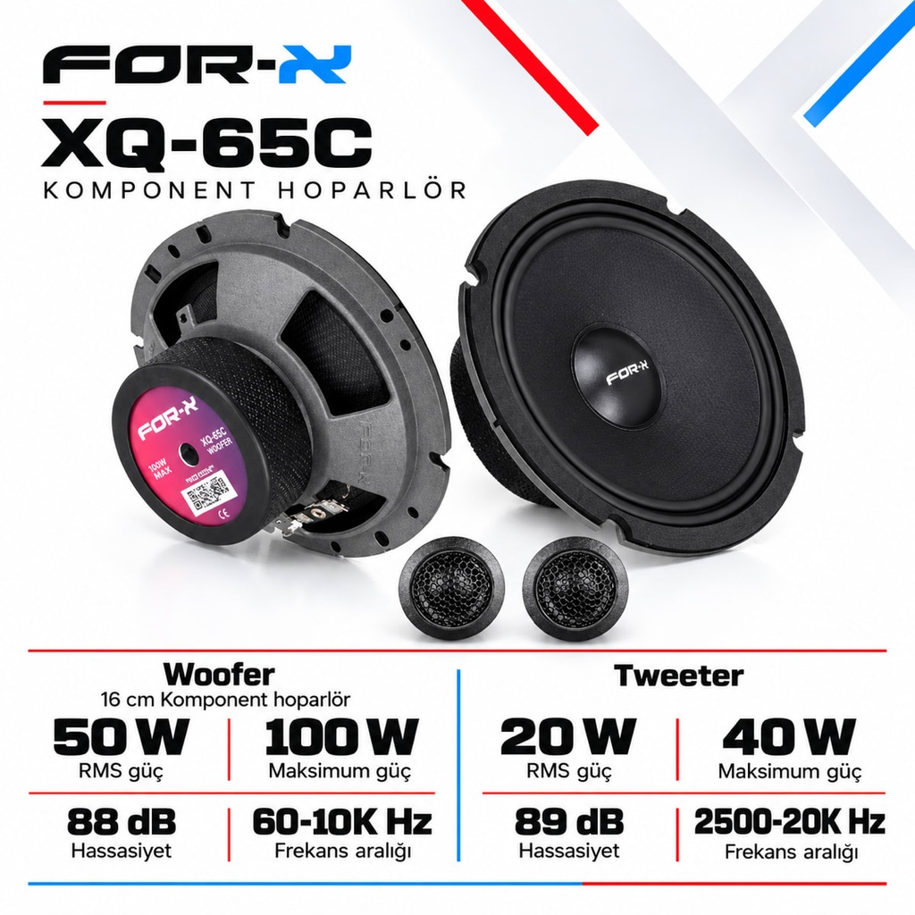 [FORX-CAT-339] FOR-X XQ-65C Komponent Hoparlör