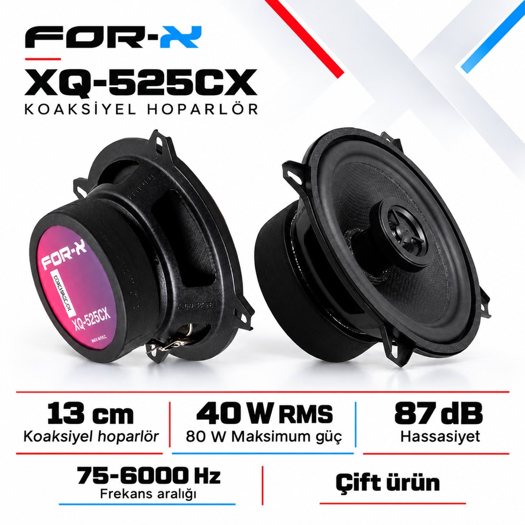[FORX-CAT-342] FOR-X XQ-525CX Koaksiyel Hoparlör