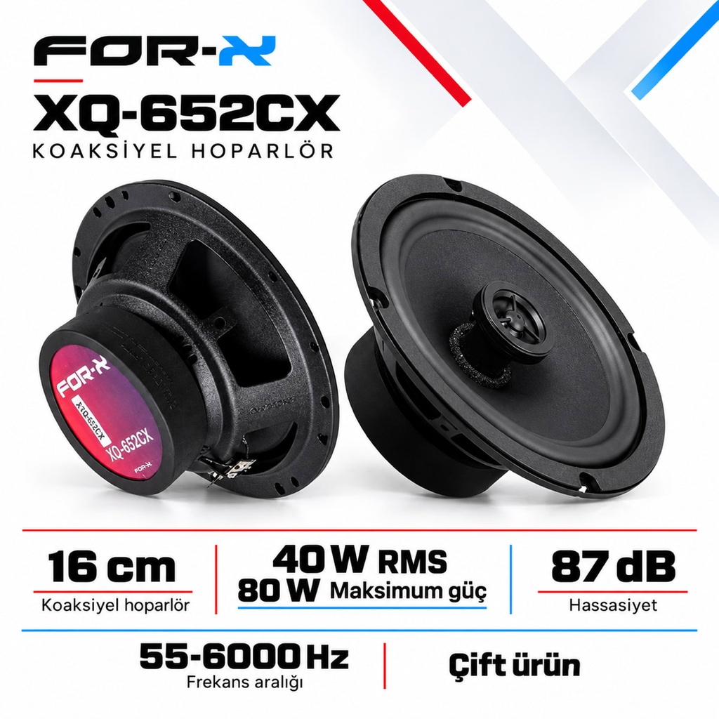 [FORX-CAT-343] FOR-X XQ-652CX Koaksiyel Hoparlör