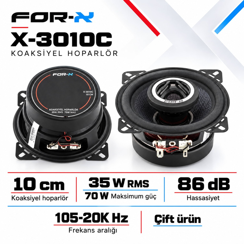 [FORX-CAT-344] FOR-X X-3010C Koaksiyel Hoparlör
