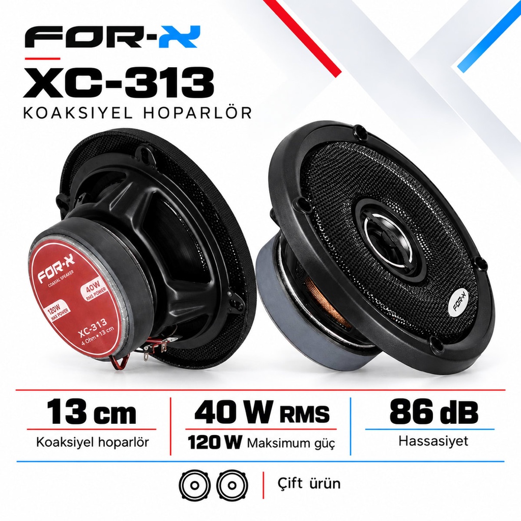 [FORX-CAT-349] FOR-X XC-313 Koaksiyel Hoparlör