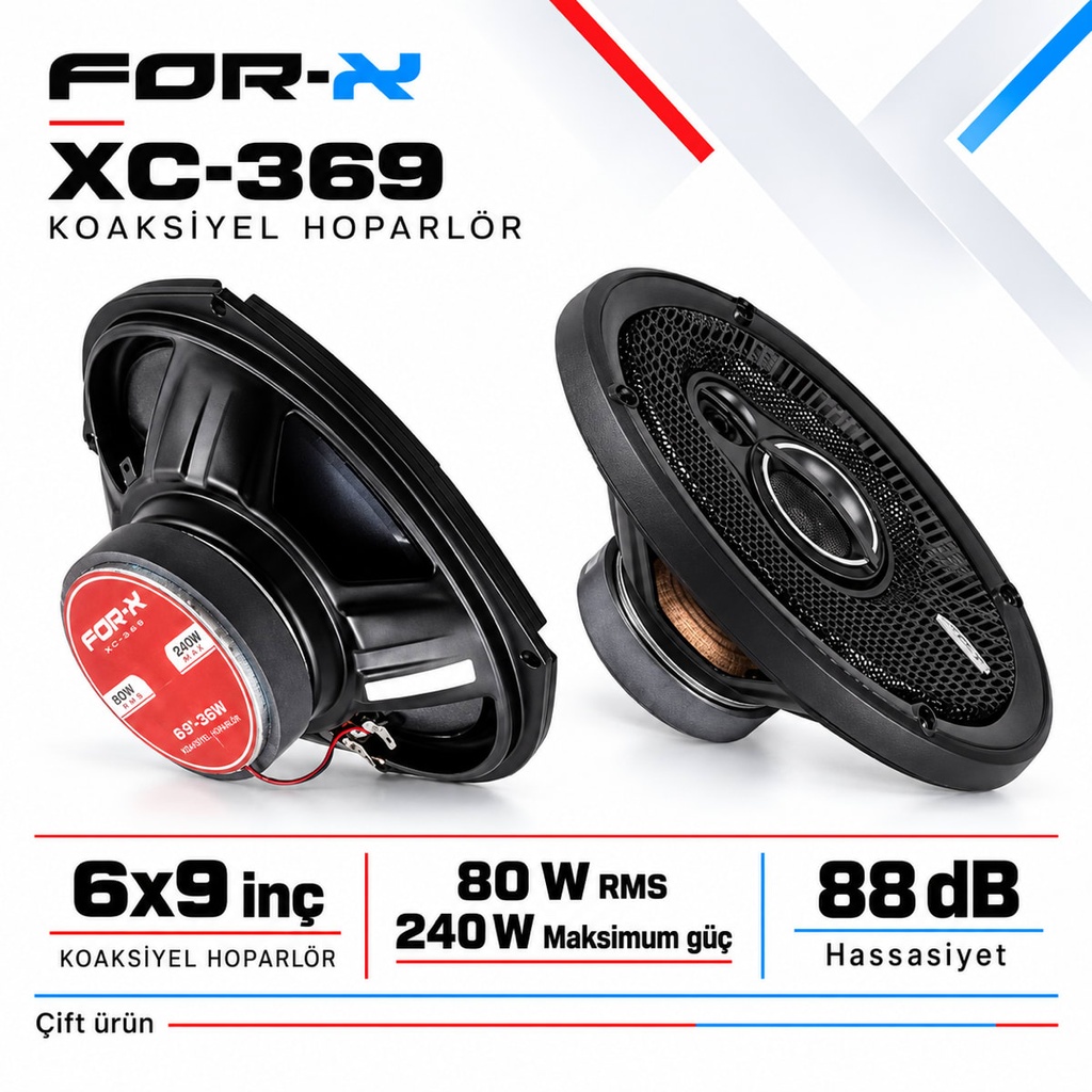 [FORX-CAT-351] FOR-X XC-369 Koaksiyel Hoparlör